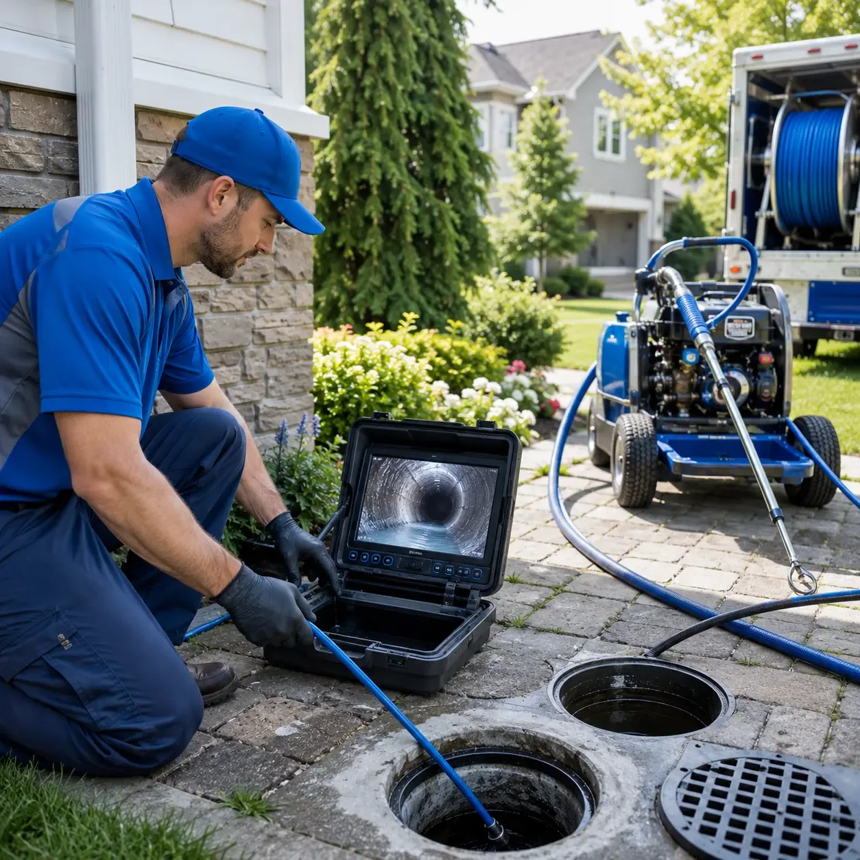 Outdoor drain cleaning professionals serving Enfield, CT