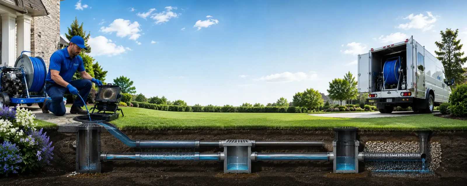 Outdoor drain cleaning information for Enfield, CT